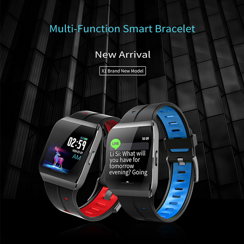 Smart watch Multi-fuction smart Bracelet X1 ((JYDA127) Smart sport watch Detection of Sömn Nivå IP68 vattentät